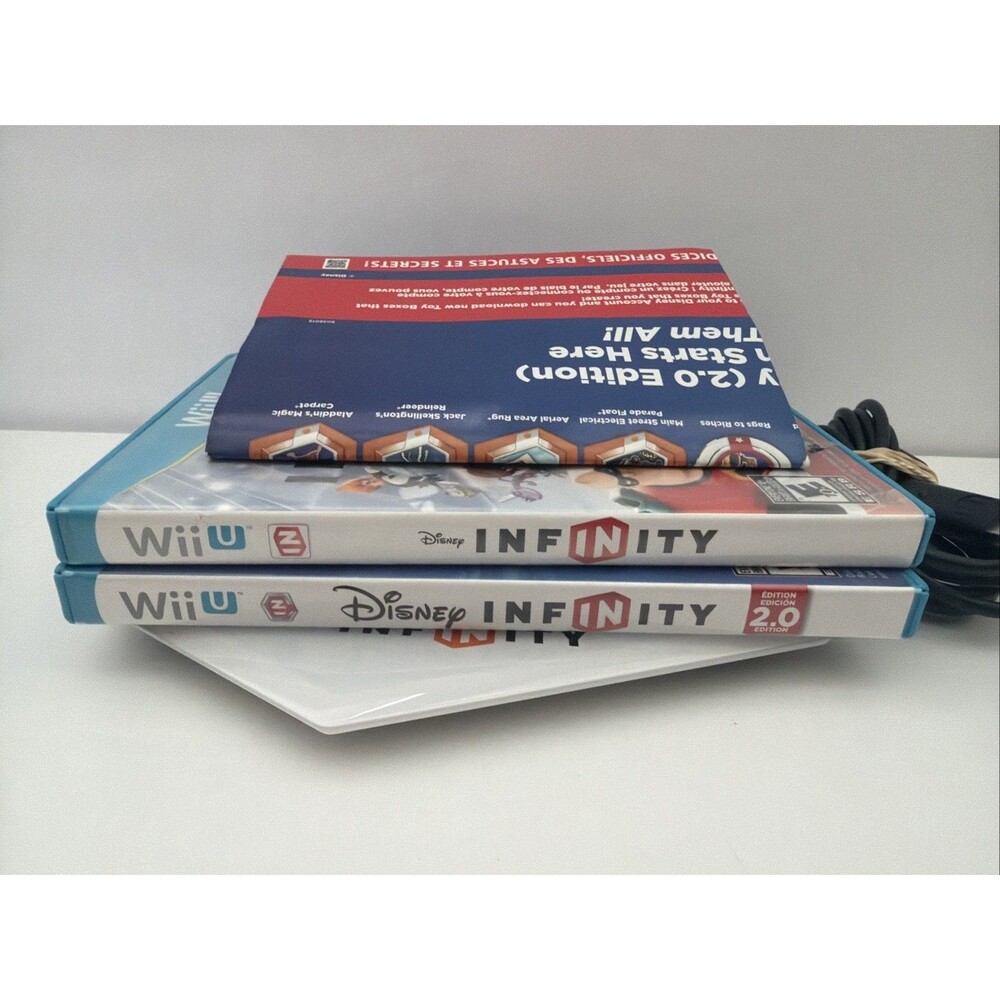Disney Infinity 1.0 2.0 Lot Nintendo Wii U with Portal Base CIB - Tested +Poster